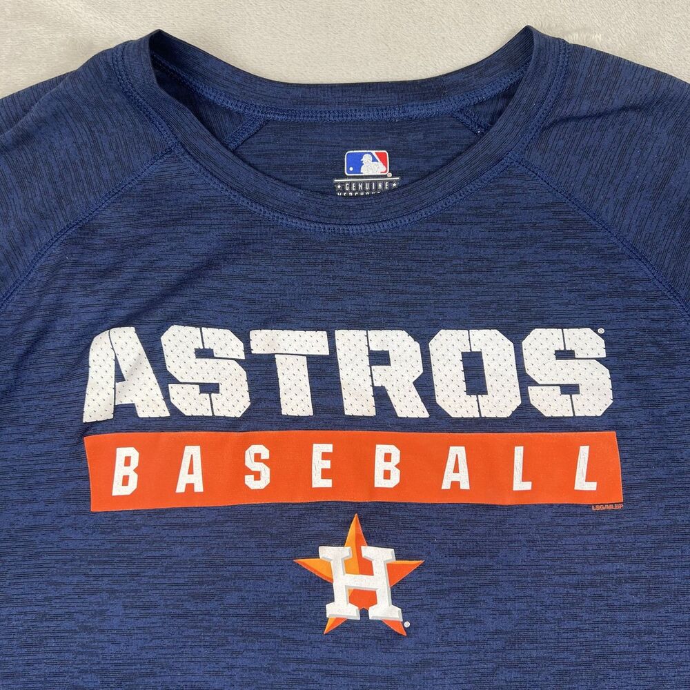 Genuine Merchandise Houston Astros Baseball T-Shirt Men's XL Navy Blue MLB